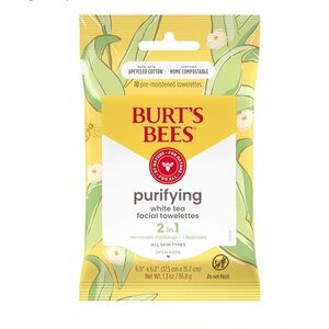 Burt's Bees White Tea Make Up Remover Facial Towelettes All Skin Types